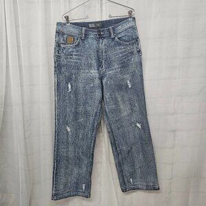 Vintage Enyce Jeans Y2K Skater Grunge Acid Washed Distressed Street 32
